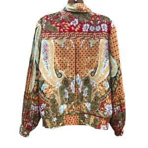 Howard Wolf Vintage Set Jacket Asian Print Pants and Shirt Size 10